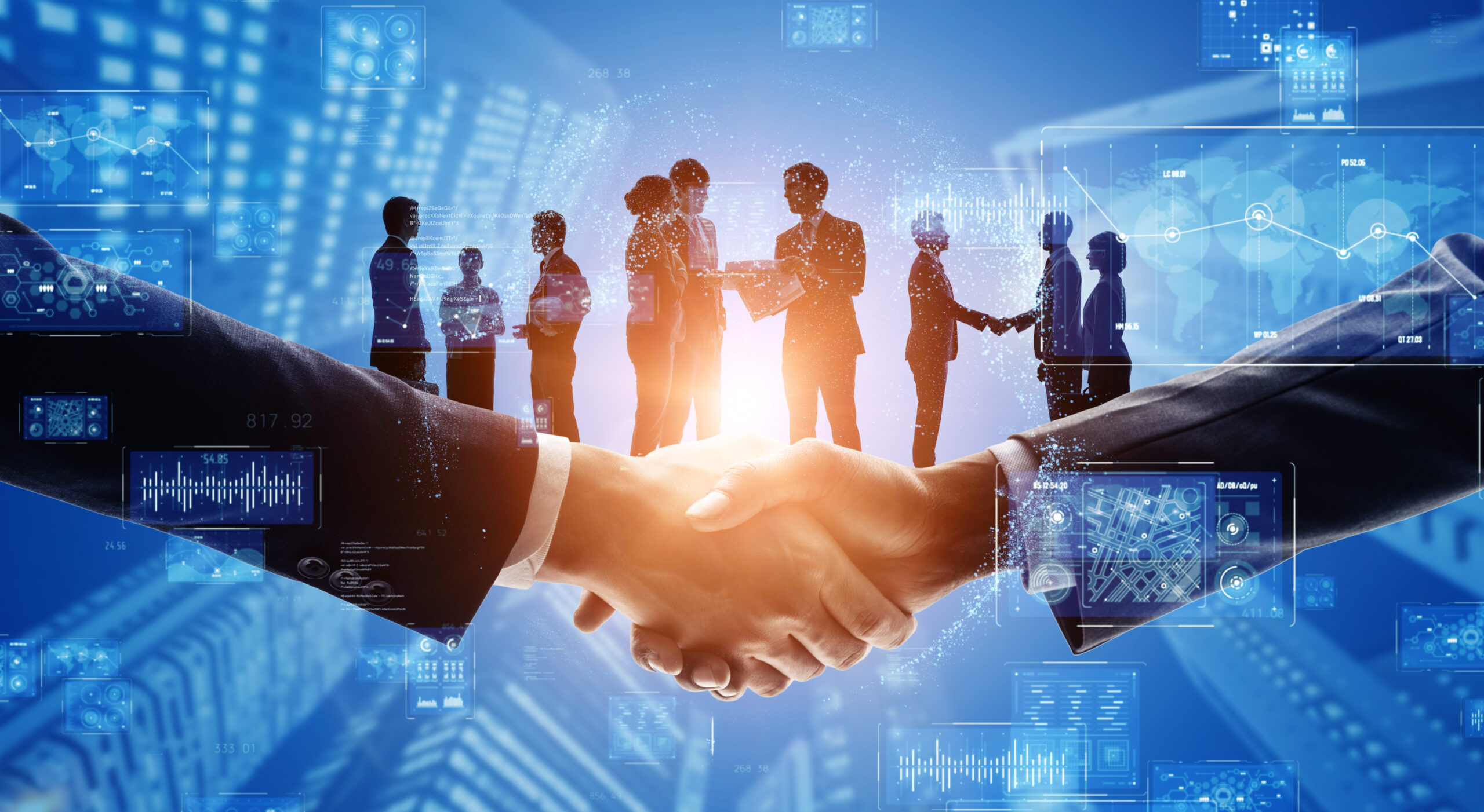 Business,Network,Concept.,Group,Of,People.,Shaking,Hands.,Customer,Support.
